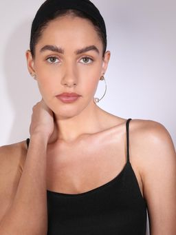 VERO MODA - Gold Pearl Curved Earring