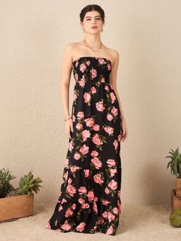 Uptownie - Off Shoulder Smocked Maxi Dress