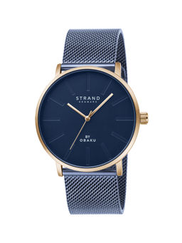 Strand by Obaku - Locklyn Ocean Blue Dial Quartz Watch For Men (S725GXVLML)