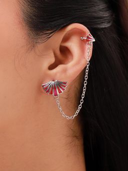 Voylla - Multi-Color Fractals In Nature Fracta Recura Ear Cuffs