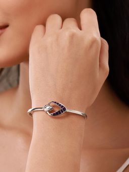 Voylla - Blue Fractals In Nature Pixel Symmetry Cuff