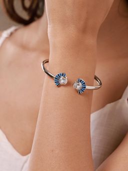 Voylla - Blue Fractals In Nature Fracta Swirl Cuff
