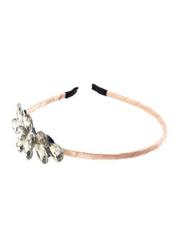 Odette - Women Pink Sleek Golden Embellished Hair Band