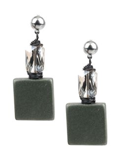 Odette - Women Trendy Grey Drop Earrings