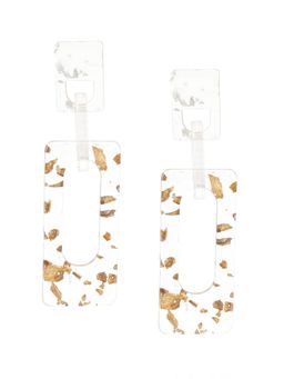 Odette - Women Trendy White Drop Earrings