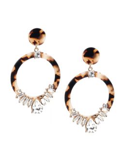 Odette - Women Brown Drop Earrings