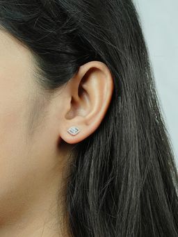 Silberry - 925 Sterling Silver White Ocean Eye Studs