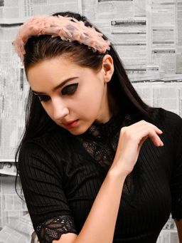 Odette - Women Pink Metal Hair Band