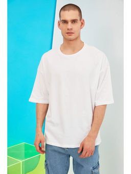 Trendyol - Man White T-Shirt