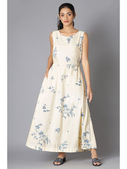 W - White Printed Dress