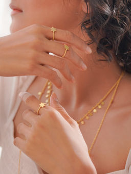 Divas Mantra - 92.5 Sterling Silver Adjustable Nakshatra Sisters Ring