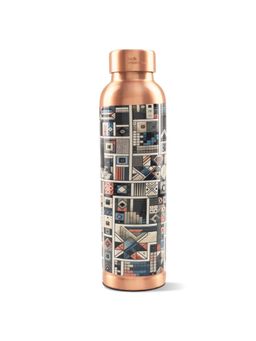 The Better Home - Copper Bottle 950 Ml Mosaic Marvel