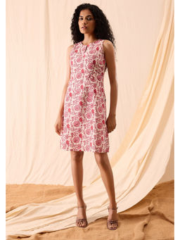 NILAM INDIA - Myra Dahlia Pink Sheath Dress (M)