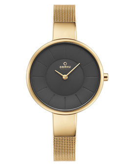 Obaku - Sol Dusk V149LXGJMG Grey Dial Quartz Watch For Women