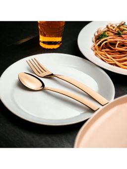 FNS - Allie Stainless Steel Rose Gold cutlery set of 12 pcs