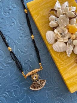 Digital Dress Room - Modern Gold Plated Long Mangalsutra