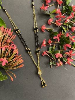 Digital Dress Room - Short Maharashtrian Mangalsutra with Fancy Pendant