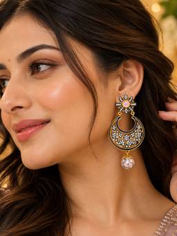 Digital Dress Room - Diamond Chandbali Earrings