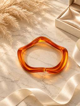 Niska - Amber Wave Resin Bangle
