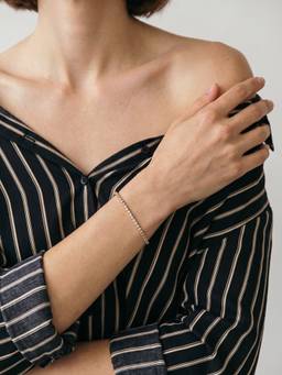 Palmonas - Brilliant Crystal Tennis Line Bracelet - Waterproof And Anti-Tarnish
