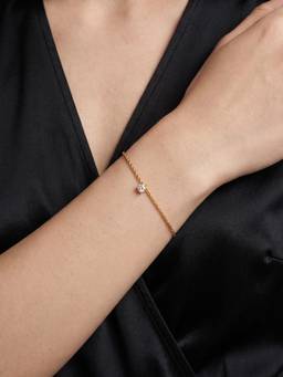 Palmonas - Refined Golden Crystal Drop Chain Bracelet - Waterproof And Anti-Tarnish