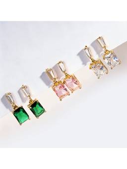 Salty - Prism Drop Crystal Earrings (Pack Of 3)