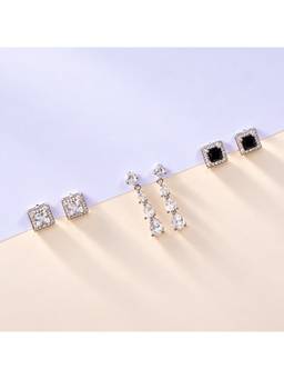 Salty - Monochrome Spark Earrings (Pack Of 3)
