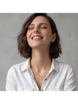Palmonas - Refined Layered Chain Necklace - Waterproof And Anti-Tarnish