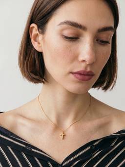 Palmonas - Signature Cross Pendant Necklace - Waterproof And Anti-Tarnish