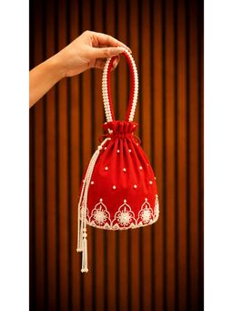 Japnah Gambhir - Scarlet Pearl Potli Bag