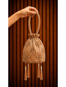 Japnah Gambhir - Mocha Tassel Potli Bag
