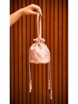 Japnah Gambhir - Pink Meadow Potli Bag