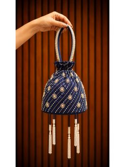 Japnah Gambhir - Celestial Navy Potli Bag