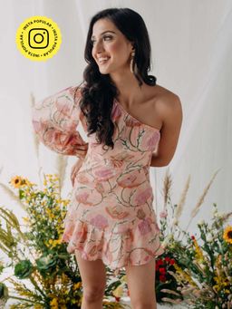 Old Marigold - Lolita One Shoulder Dress with Belt
