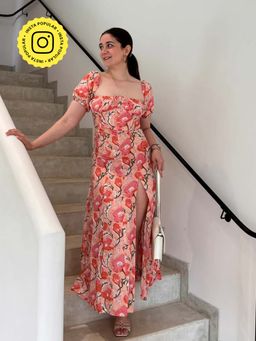Old Marigold - Ellora Pink Floral Maxi Sundress