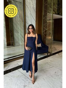 Old Marigold - Laurel Navy Blue Bustier Sundress