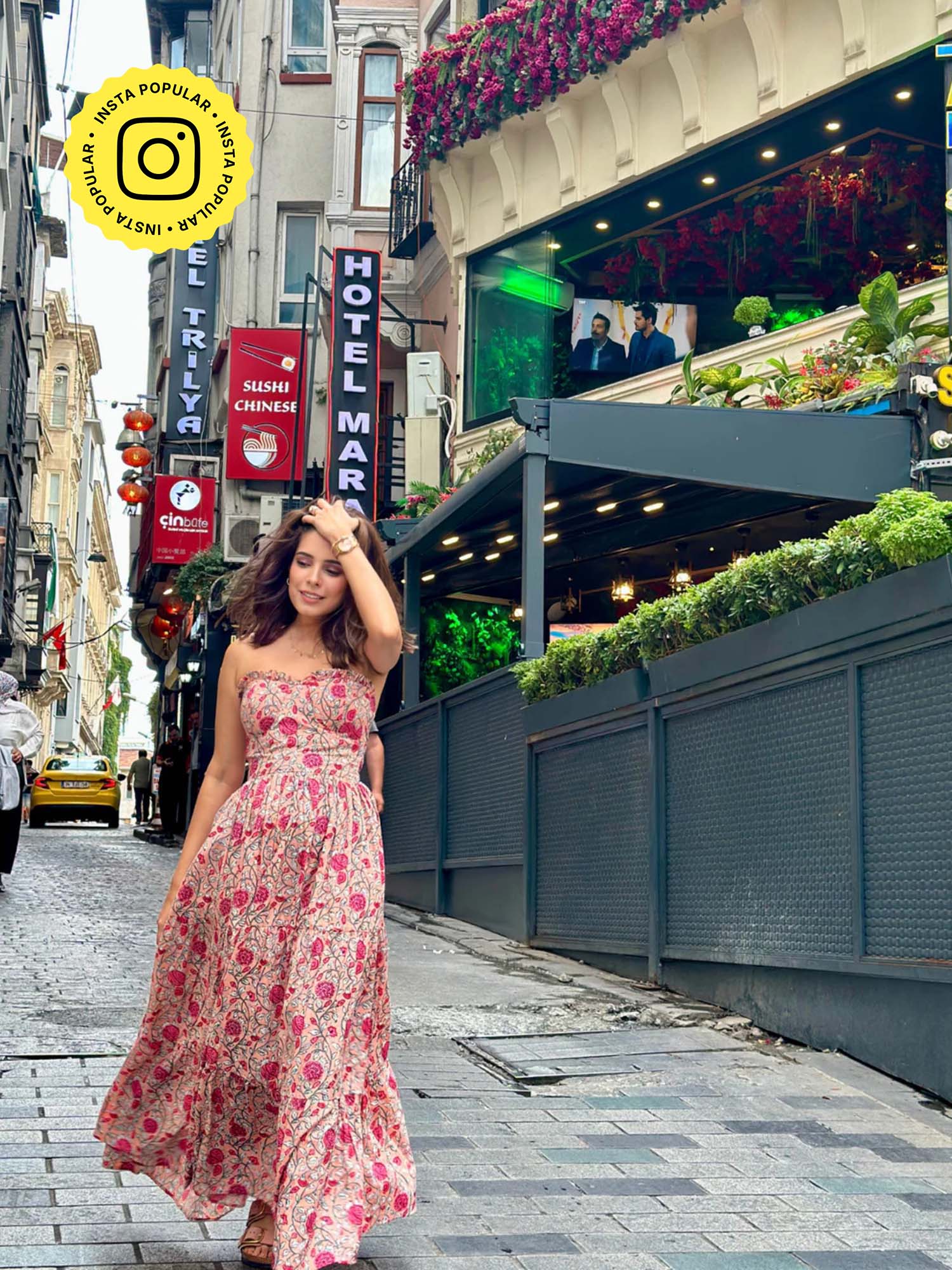 old marigold Cressida Floral Bustier Sun Dress-picture-27