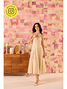 Old Marigold - Muse Cream Floral Midi Sundress