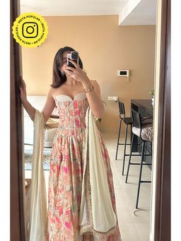 Old Marigold - Nyasa Ivory Tie-Up Corset