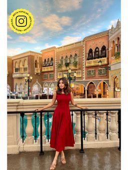 Old Marigold - Florence Red Midi Dress