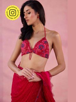 Old Marigold - Pink Very Raspberry Embellished Bralette