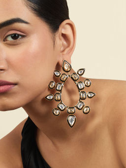 Isharya - 18KT Gold Plated Oceanus Statement Earrings