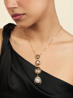 Isharya - 18KT Gold Plated Oceanus Y Necklace