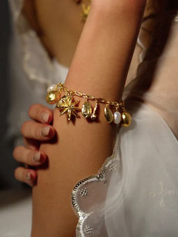 Tangerine - Gold Assorted Bracelet