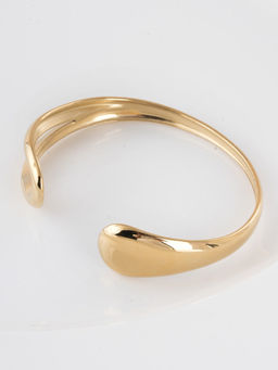Palmonas - Women Waterproof and Anti-Tarnish Open Circle Gold Cuff Bracelet