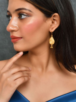 Silvermerc Designs - Women Gold Plated Drop Earrings