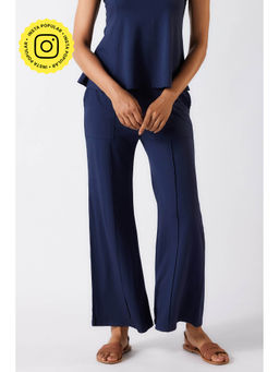 Creatures of Habit - Air Lounge Flared Pant Deep Sea Blue