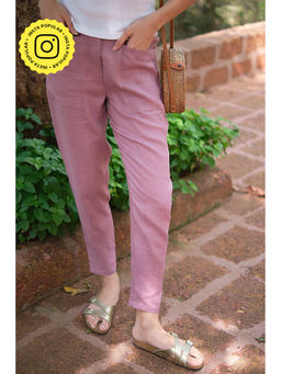 Creatures of Habit - Linen Easy Pant Vintage Pink