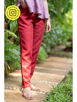 Creatures of Habit - Linen Easy Pant Indian Red