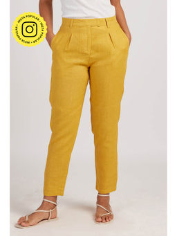 Creatures of Habit - Linen Trouser Mustard